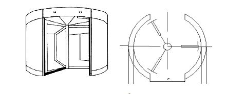 玻璃選裝自動(dòng)門(mén)結(jié)構(gòu)圖